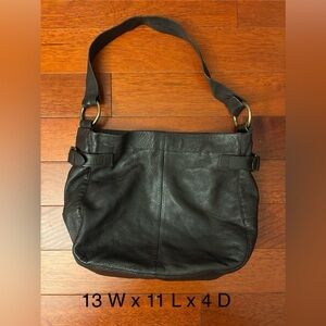 Gap Brown Pebble Leather Shoulder Bag
